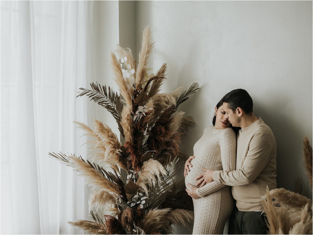 sesión de embarazo en estudio Galicia