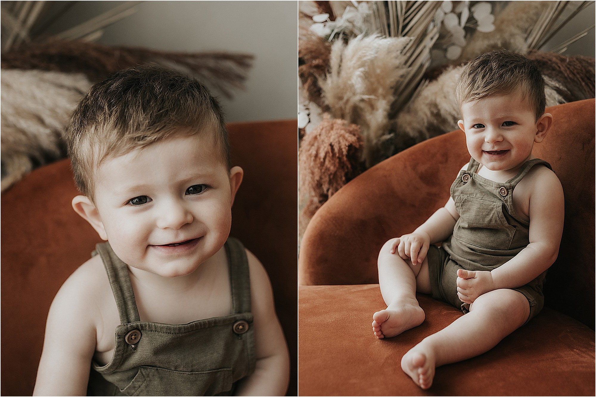 Retrato de bebé por su primer cumpleaños