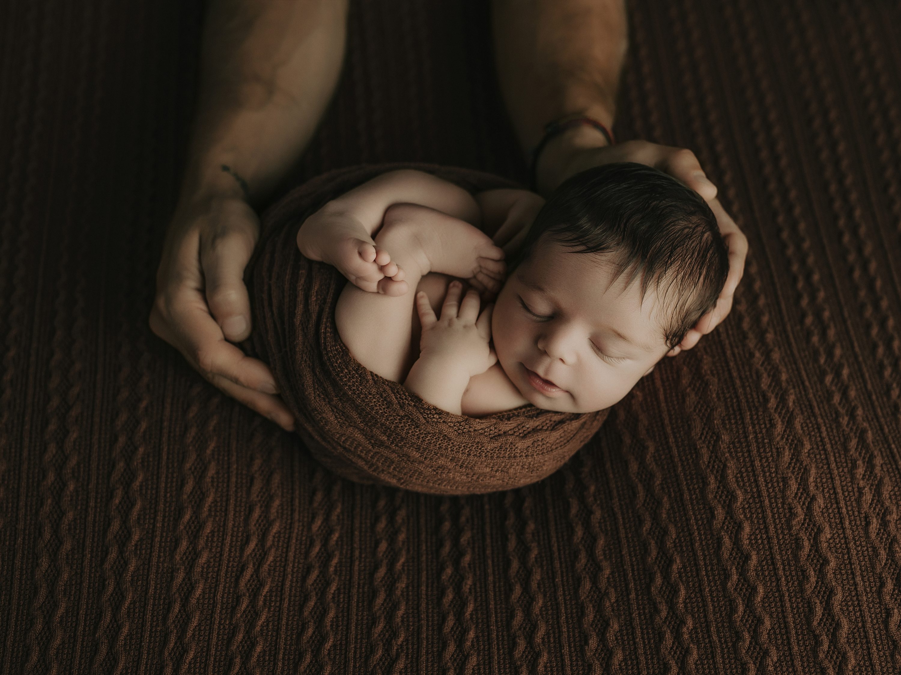 Mateo, fotografía de la sesión de recién nacido de Tania